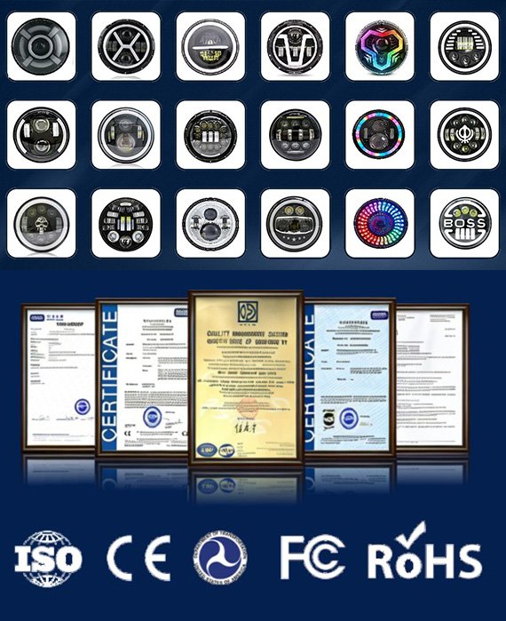 gama completa de faros LED automotrices y certificaciones internacionales - Windou
