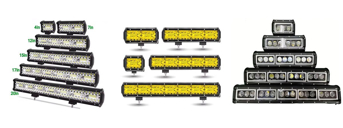 barras de luz LED personalizadas para vehículos todo terreno