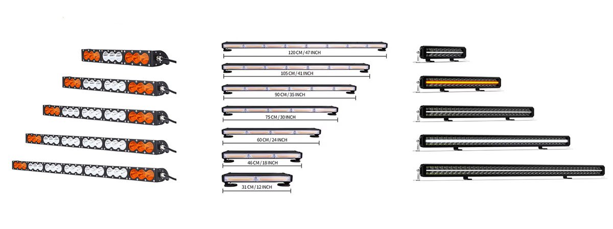 barras LED de alta luminosidad para camiones y maquinaria