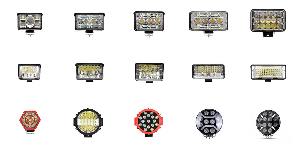 Gama completa de faros LED para camión, modelos rectangulares y especiales con alta durabilidad IP67 para flotas de transporte